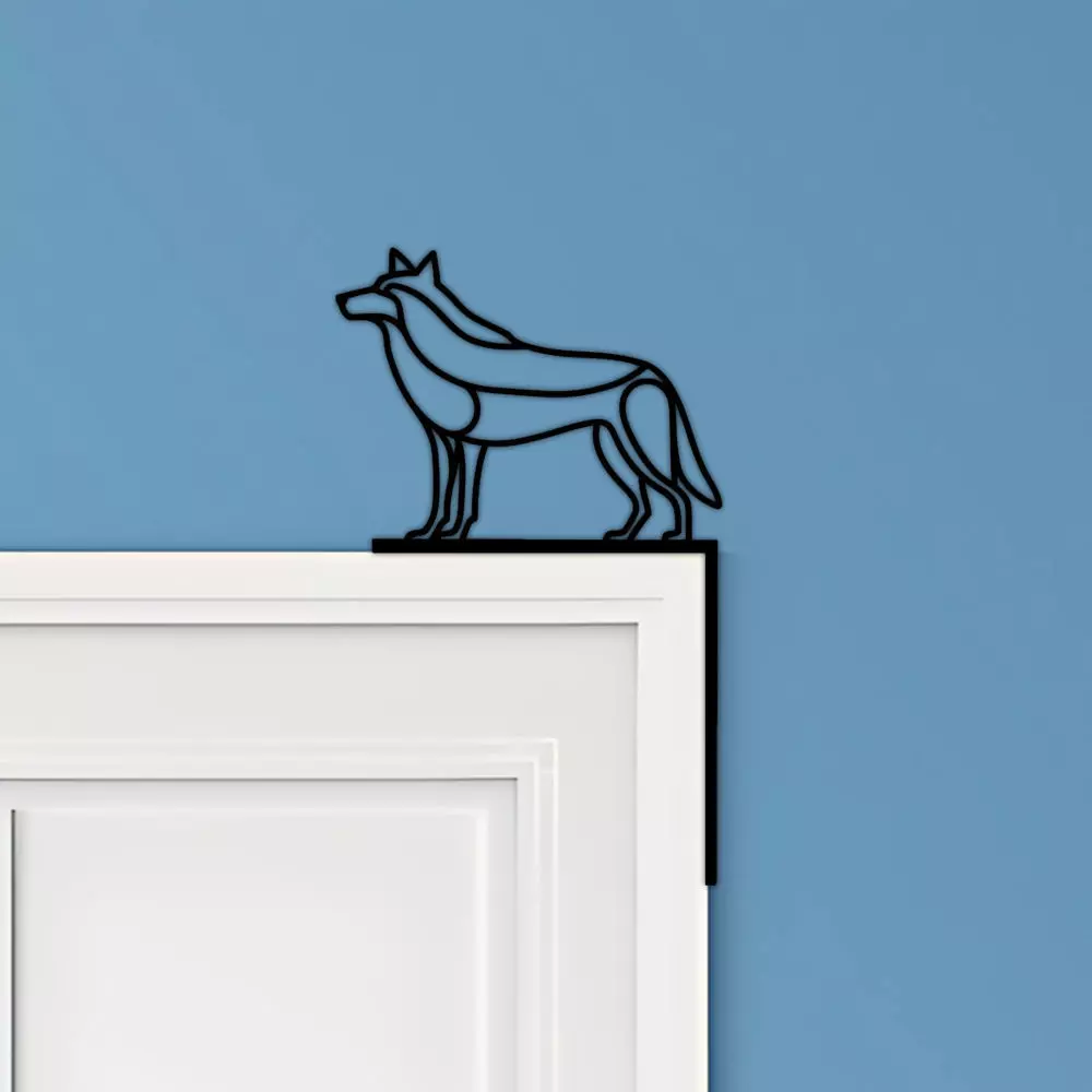 Wolf Door Corner Decor 3D print model