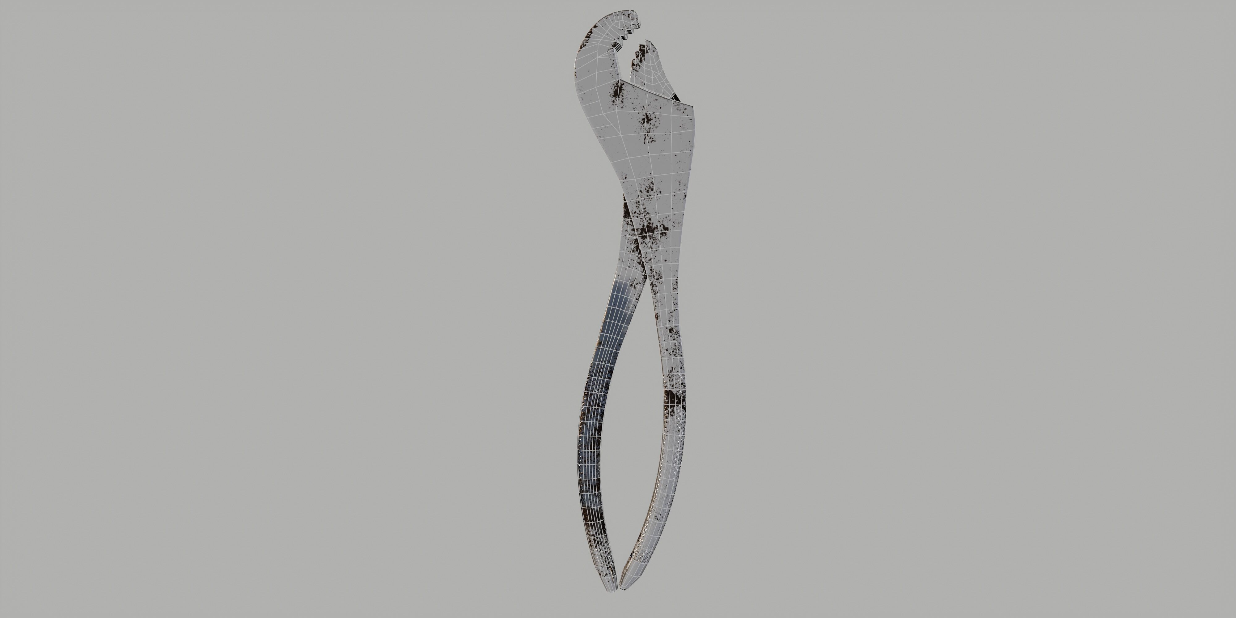 battery pliers Low-poly 3D model_24