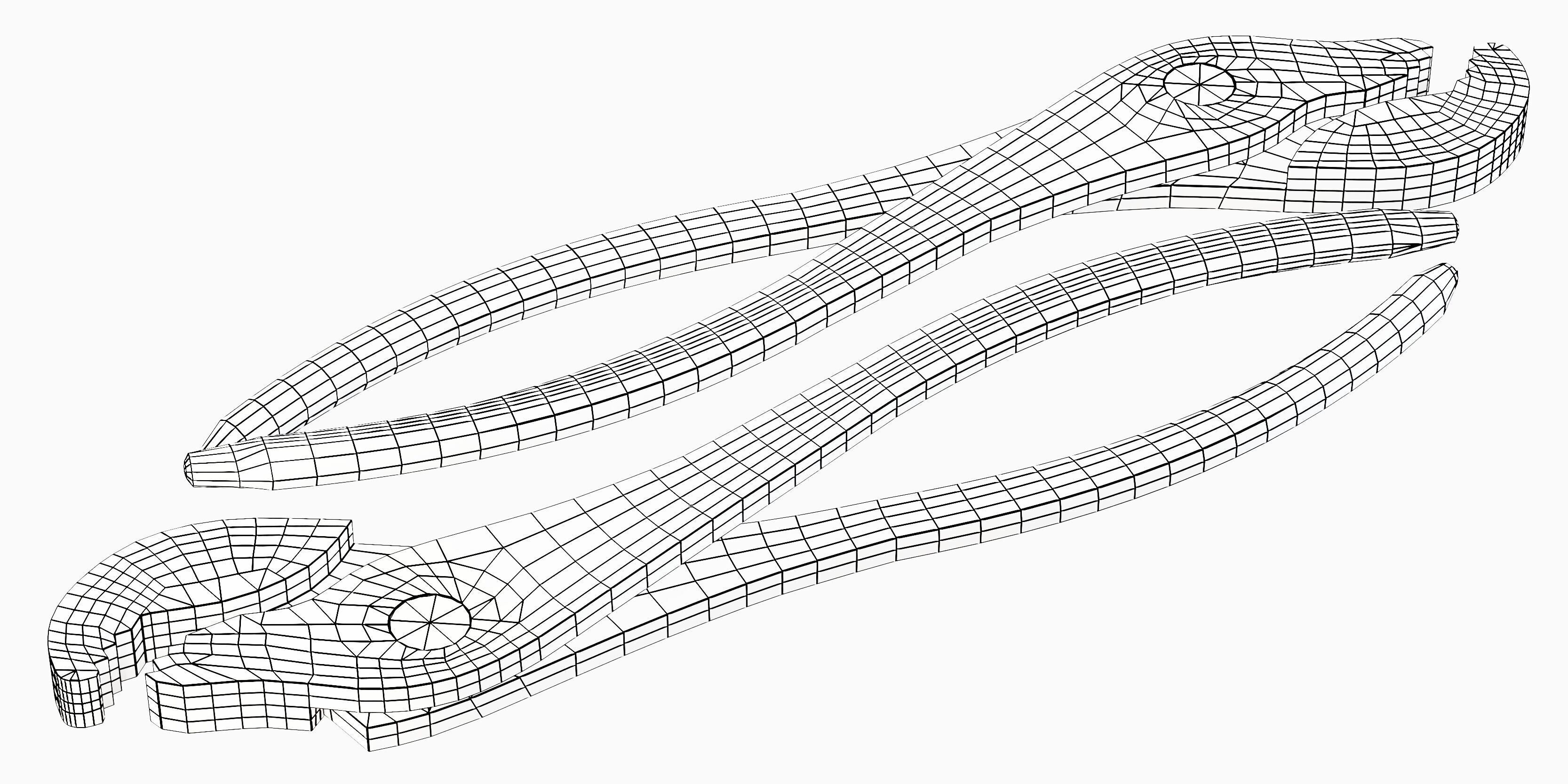 battery pliers Low-poly 3D model_3