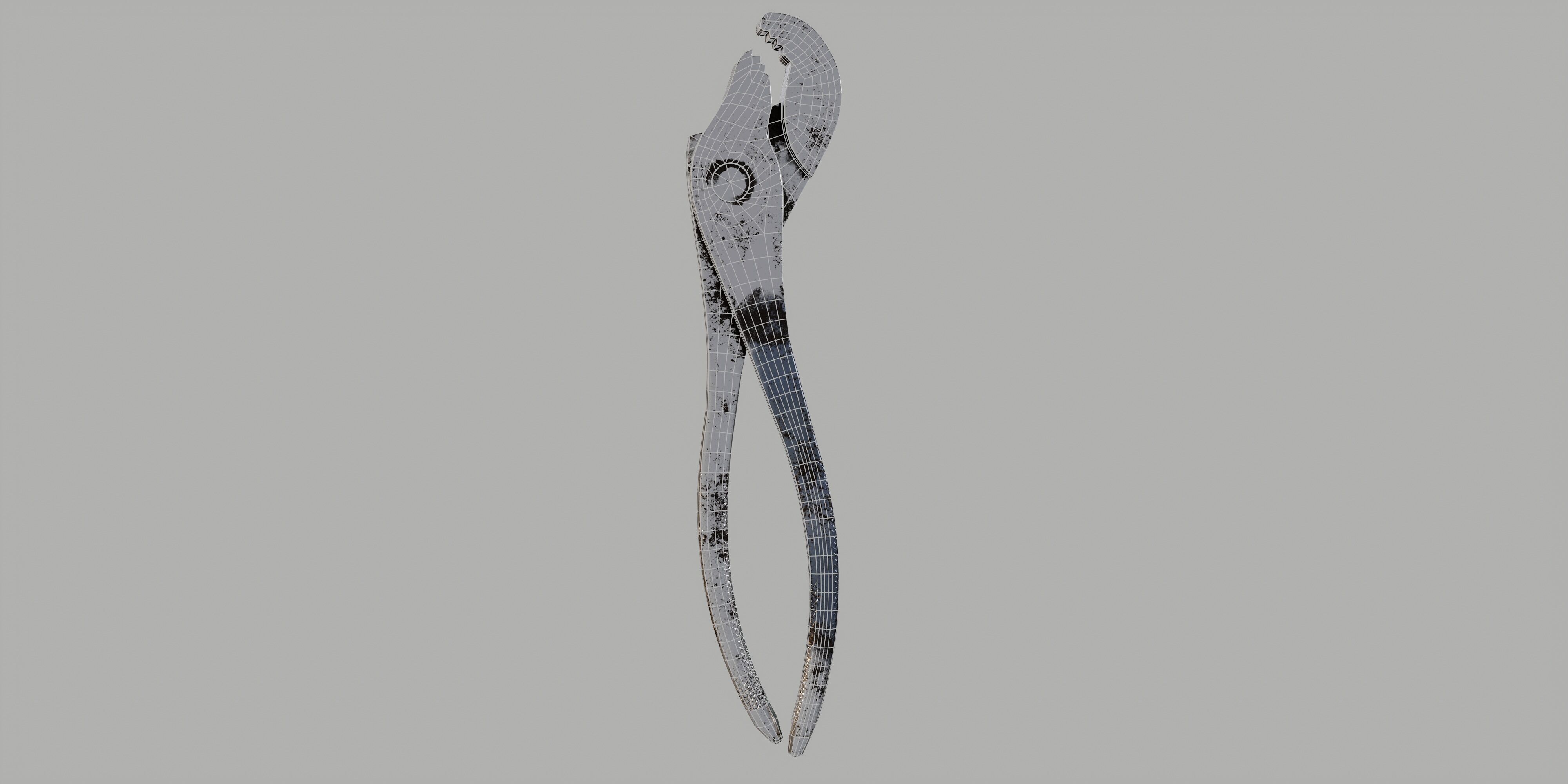 battery pliers Low-poly 3D model_18