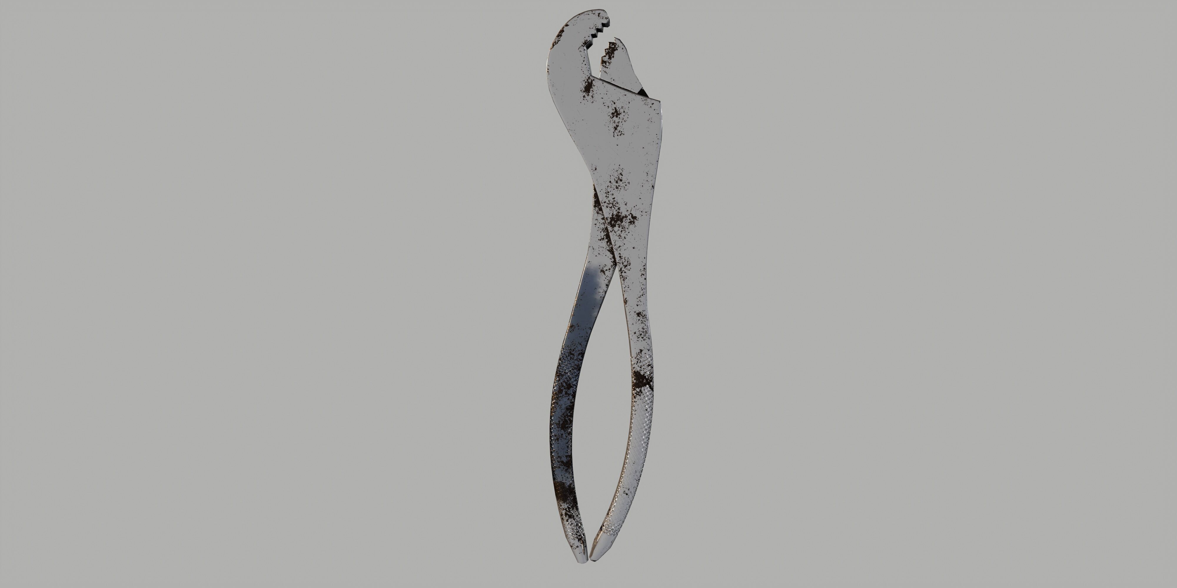 battery pliers Low-poly 3D model_11