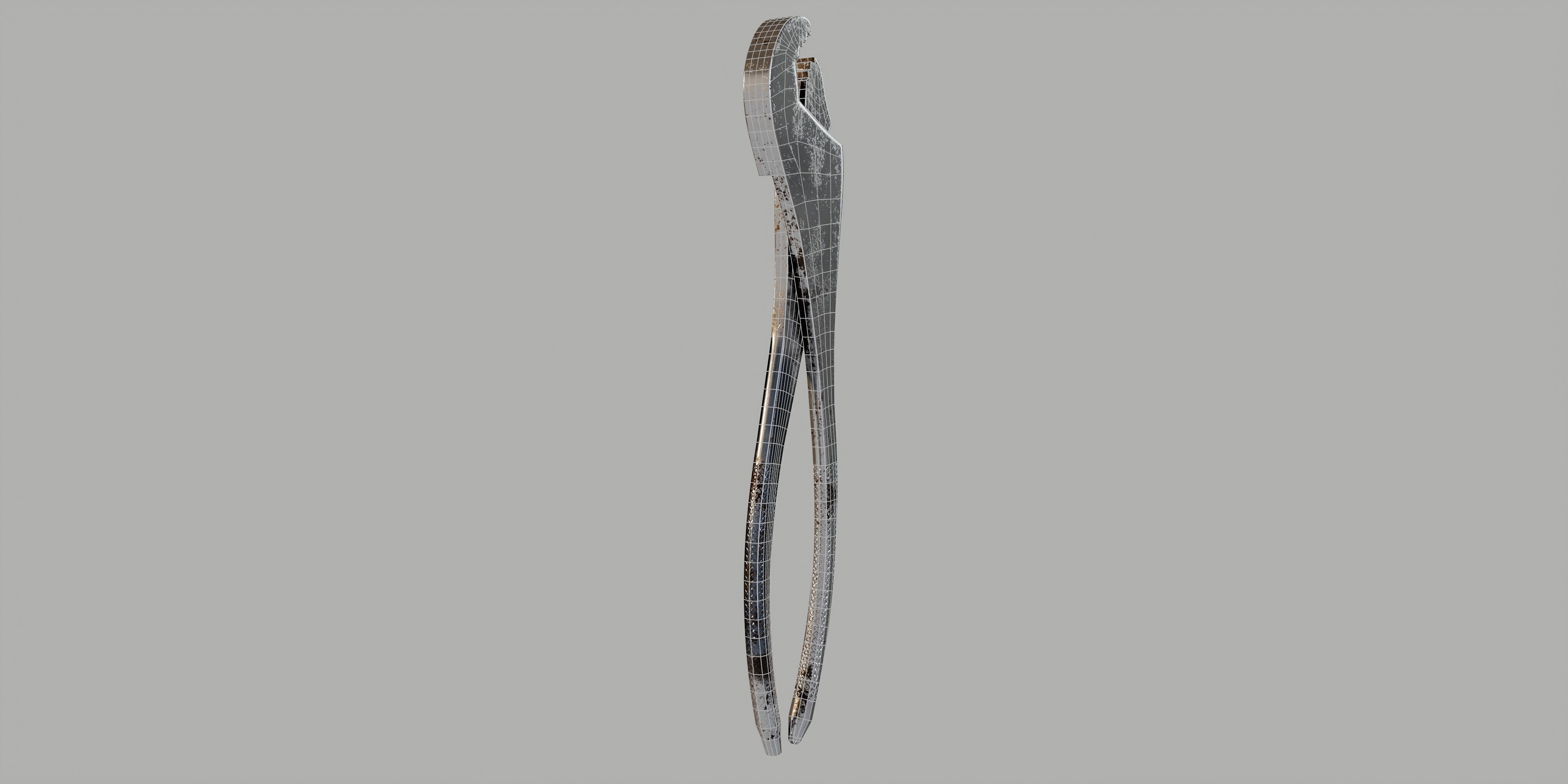 battery pliers Low-poly 3D model_26