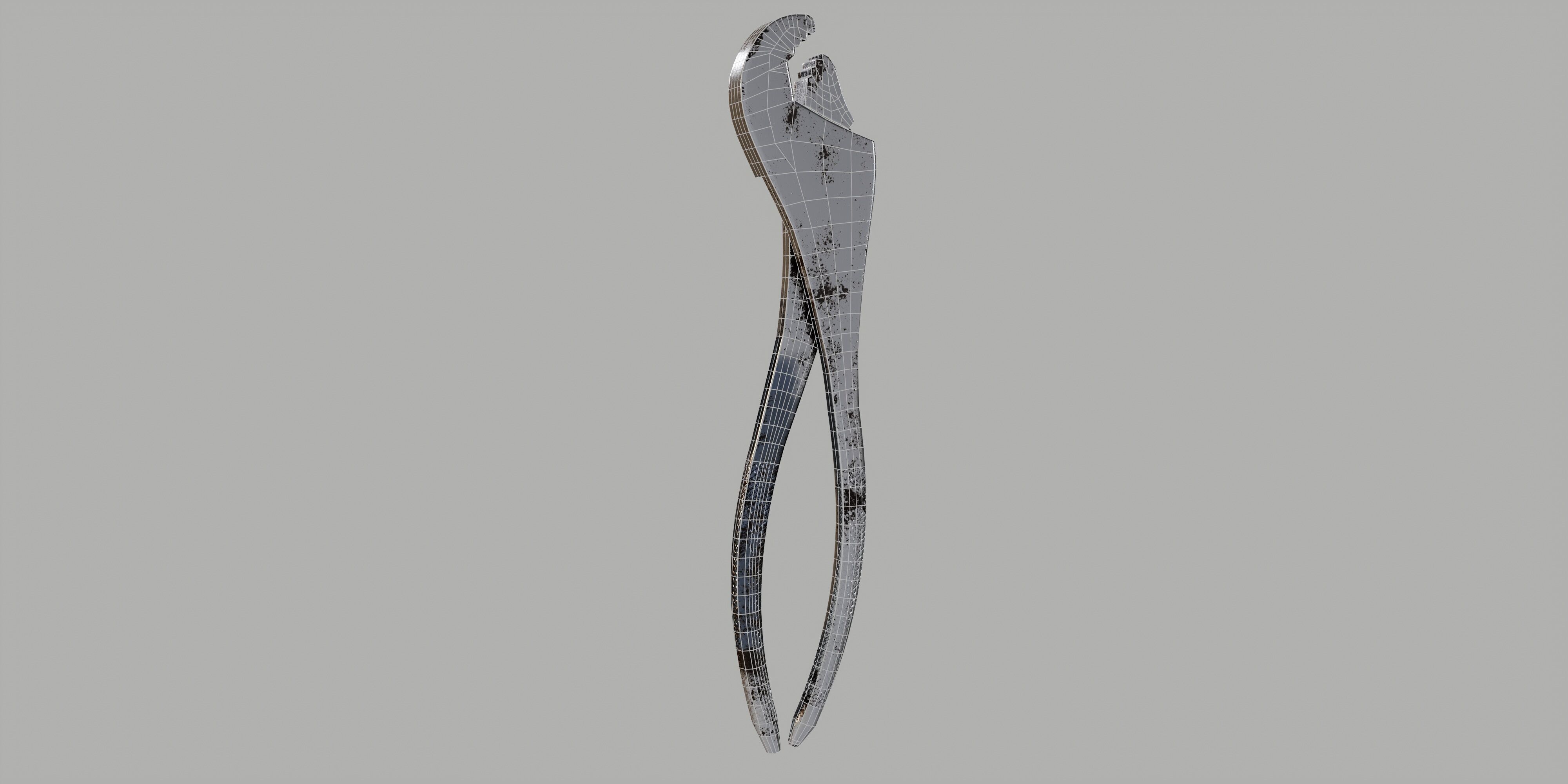 battery pliers Low-poly 3D model_25