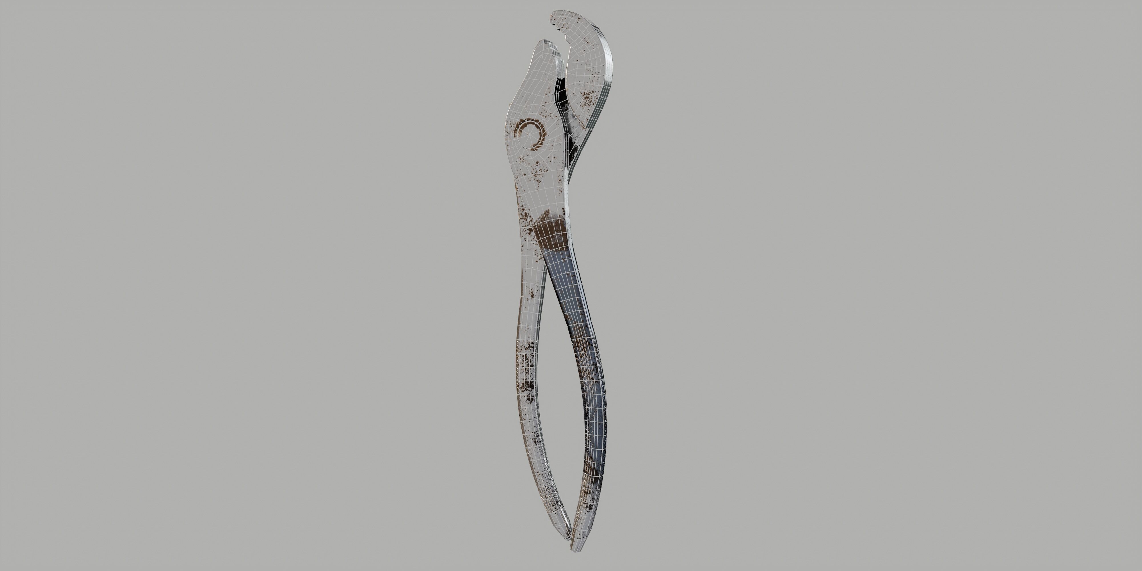 battery pliers Low-poly 3D model_17