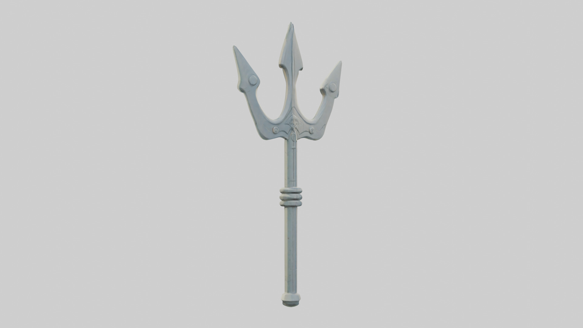 Cartoon Trident model 3D model_2