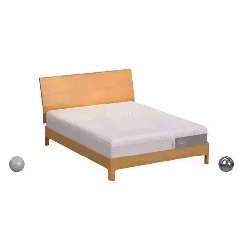 The Casper Wave Mattress on bedframe
