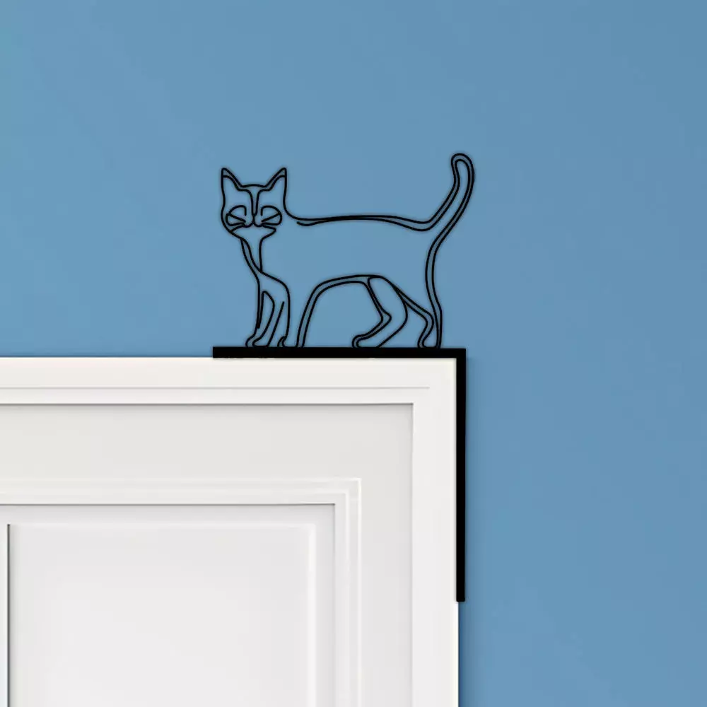 Cat Door Corner Decor 3D print model
