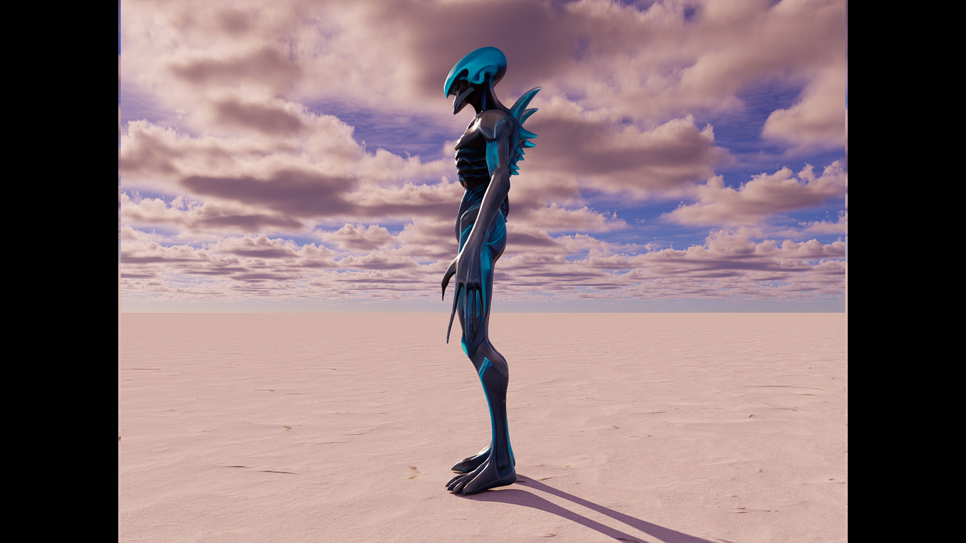 Alien Low-poly 3D model_11