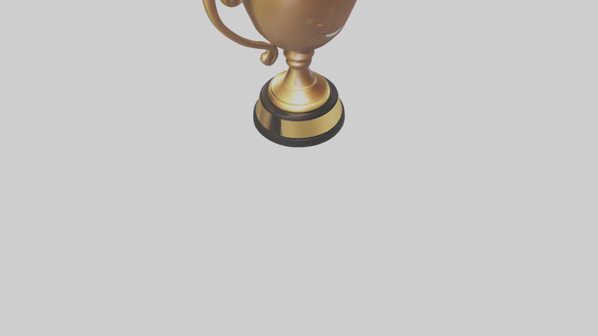 Cartoon Trophy model 3D model_6
