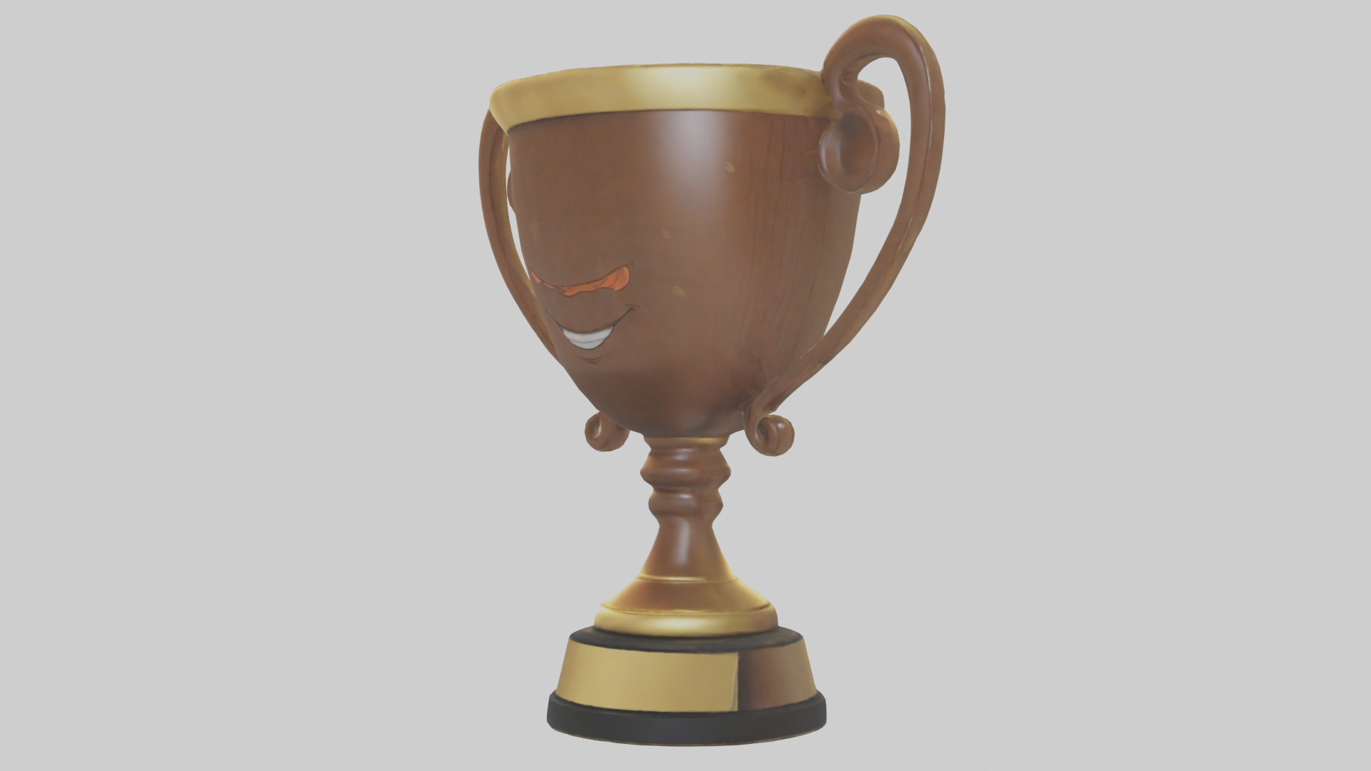 Cartoon Trophy model 3D model_10