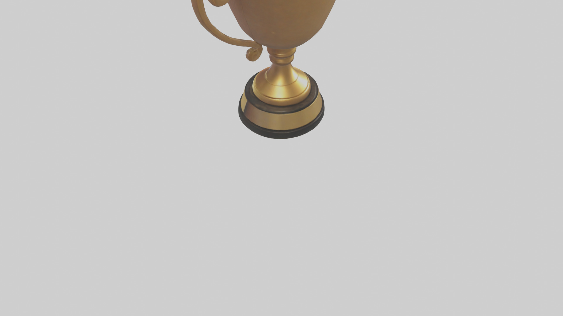 Cartoon Trophy model 3D model_3