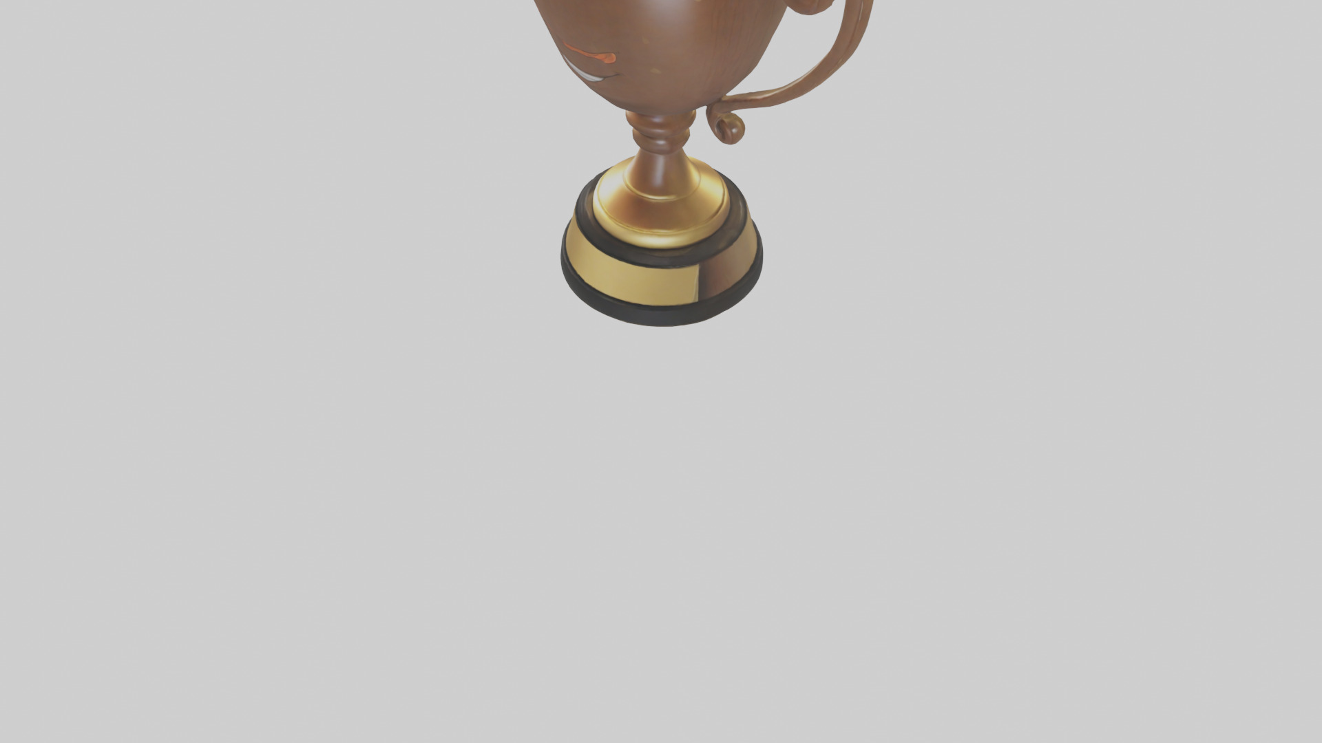 Cartoon Trophy model 3D model_5