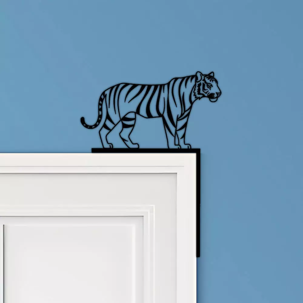 Tiger Door Corner Decor 3D print model