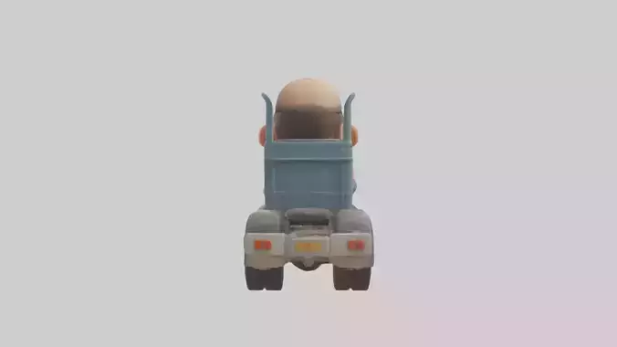 Cartoon Truck Driver model 3D model