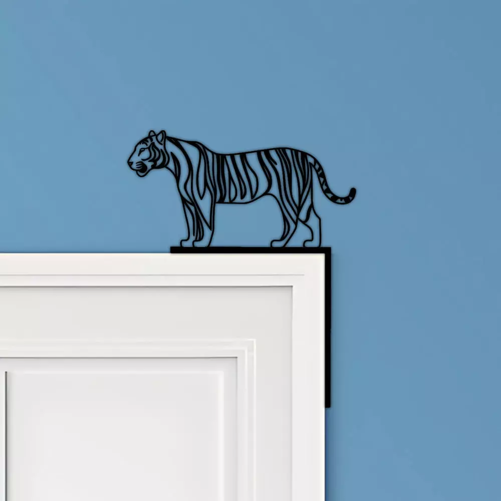 Tiger Door Corner Decor 3D print model