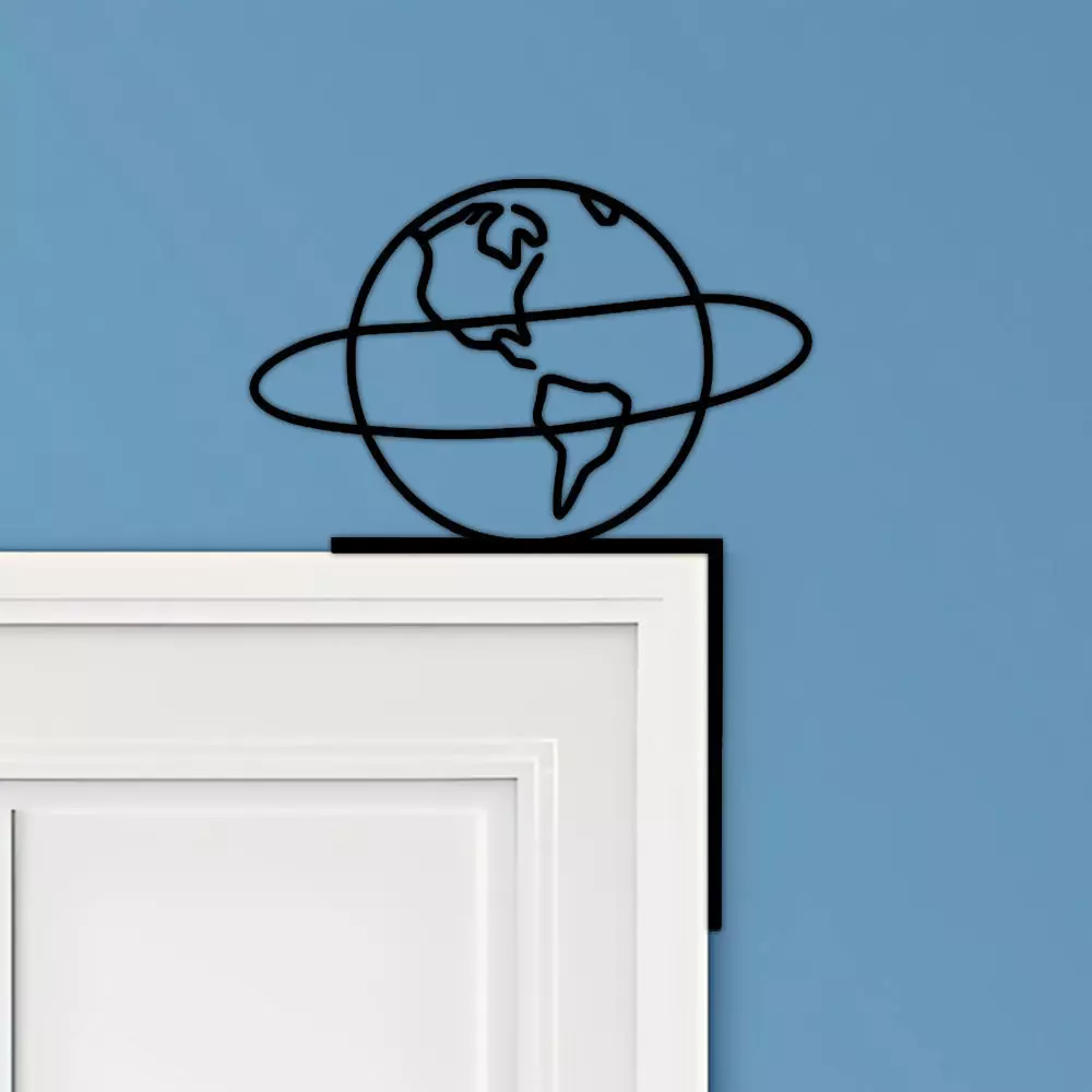 Planet Door Corner Decor 3D print model
