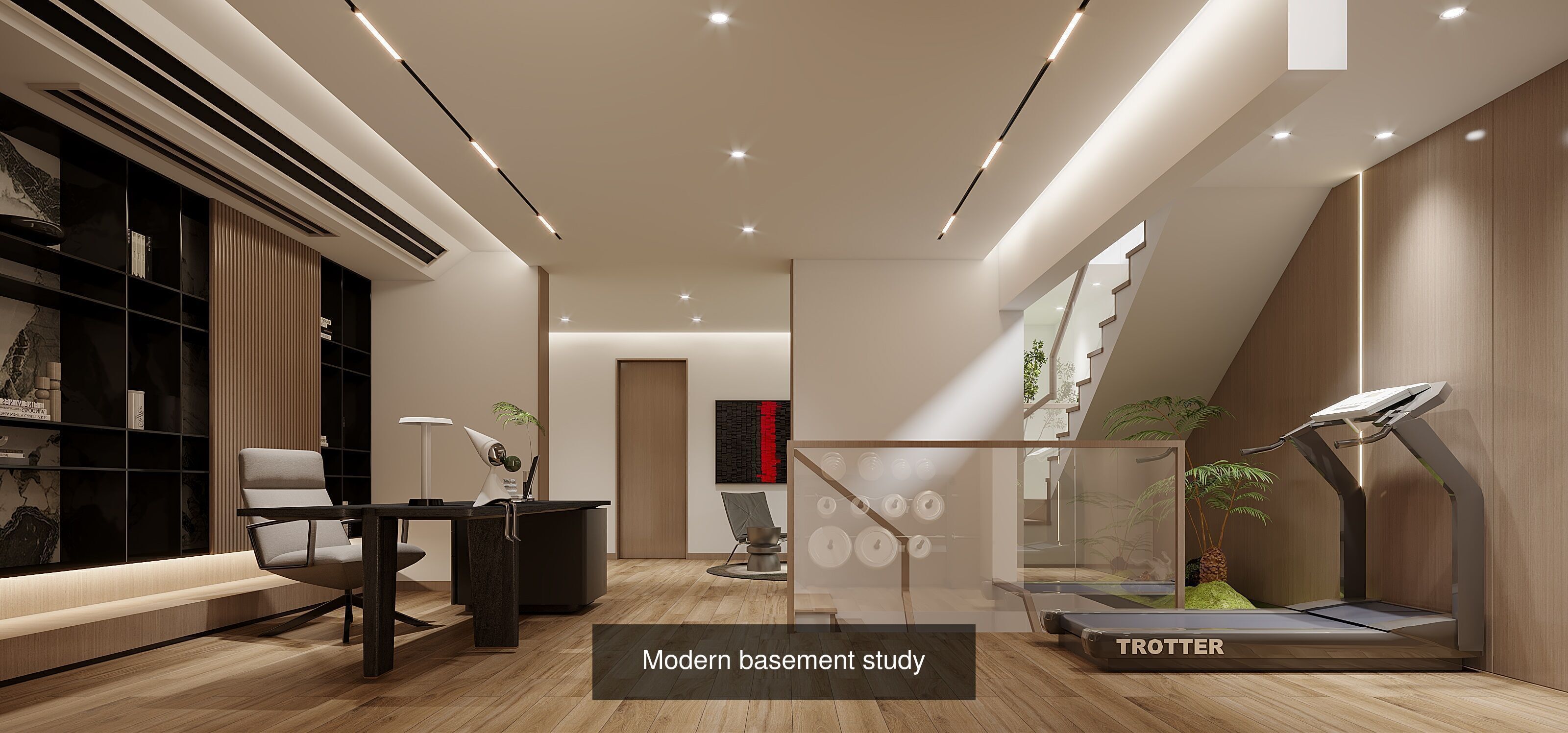 Modern minimalist home bedroom combination 3D Model Collection_1