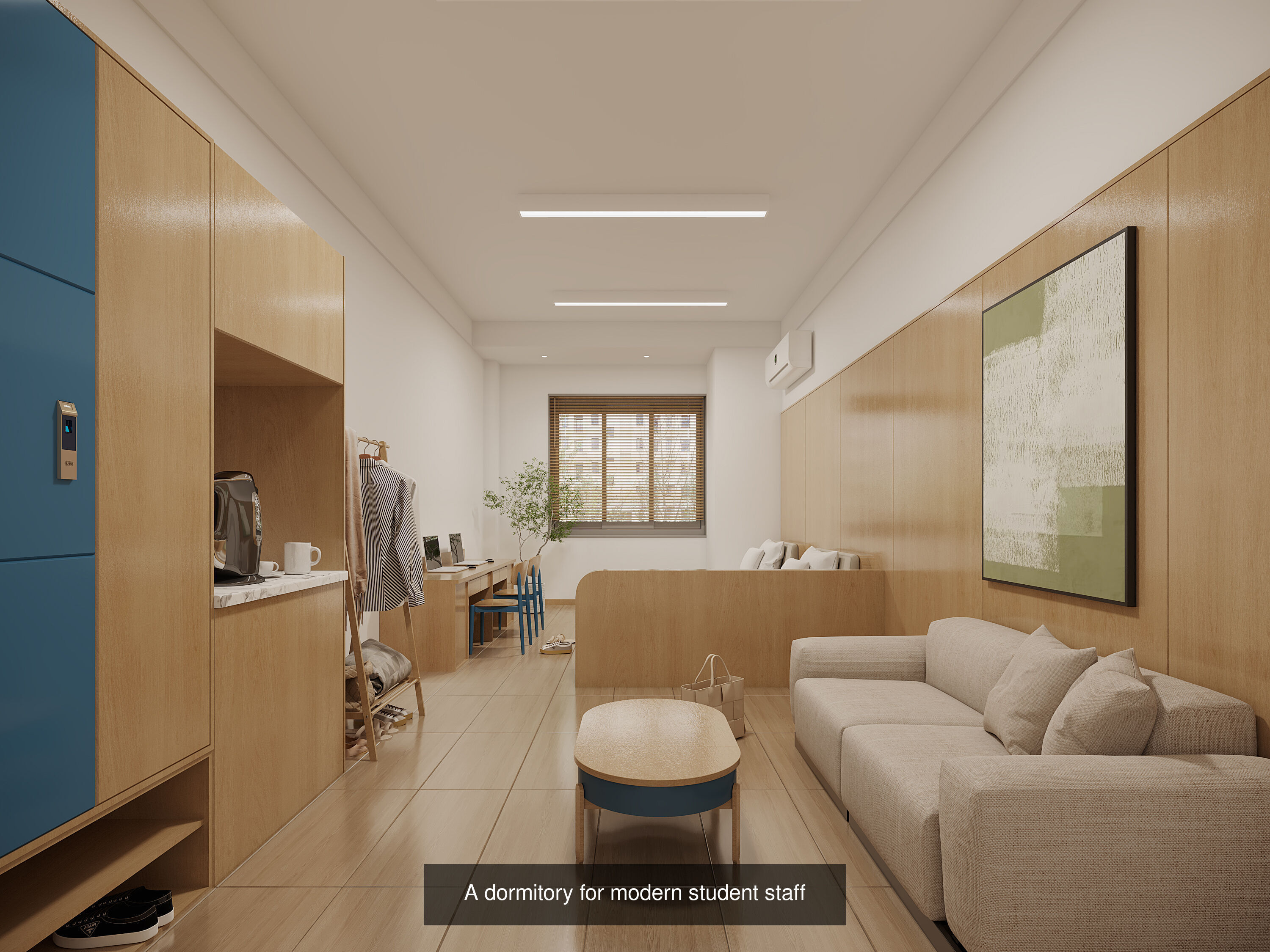 Modern minimalist home bedroom combination 3D Model Collection_7