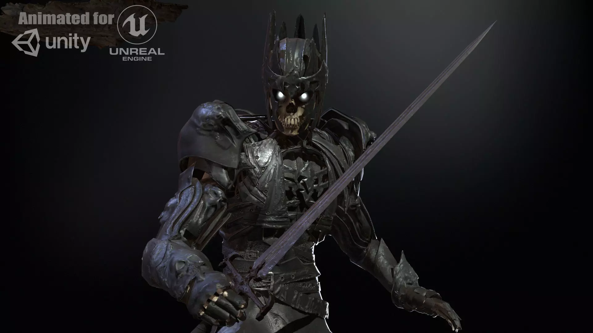 Skeleton8 Low-poly 3D model_0