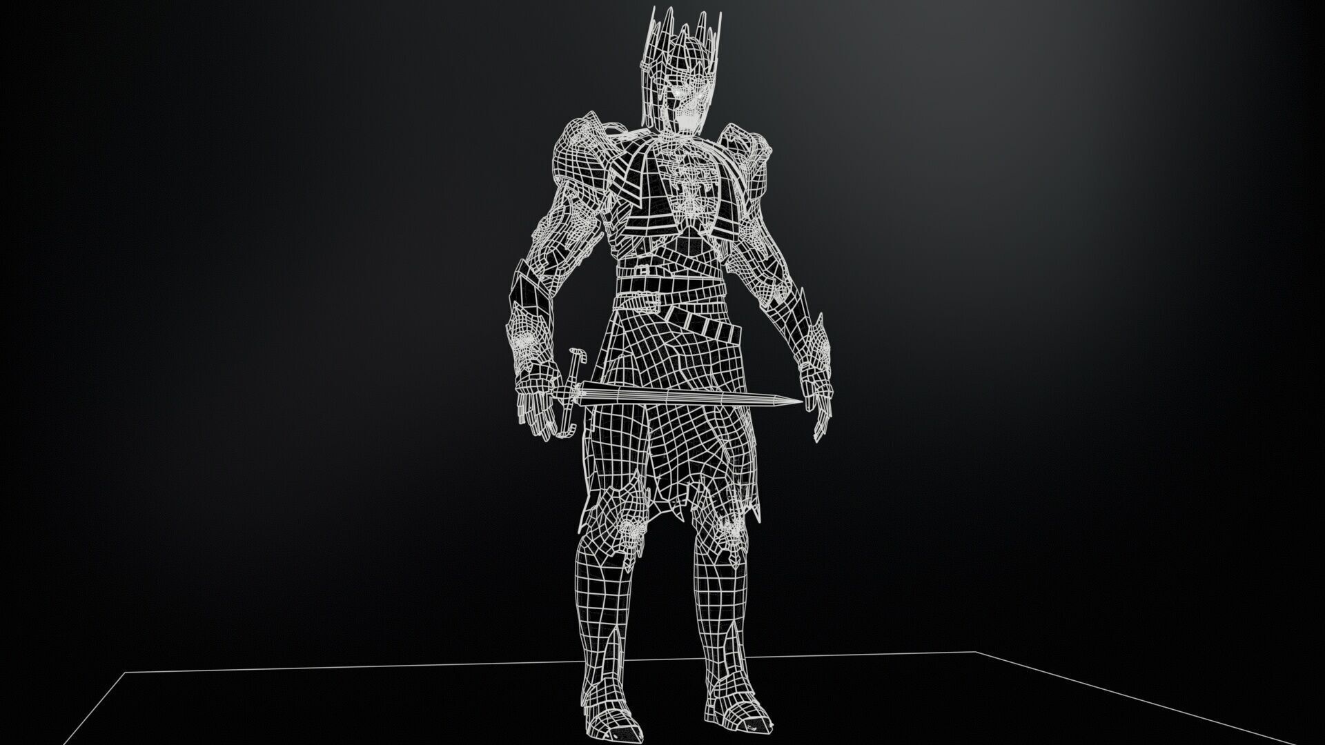 Skeleton8 Low-poly 3D model_6