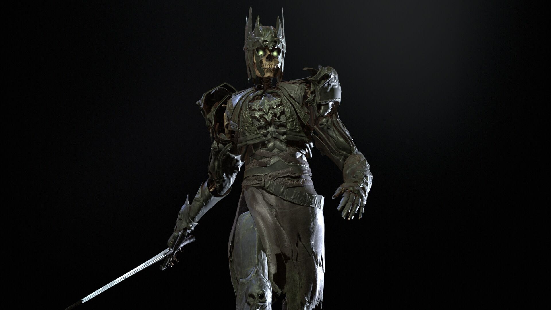 Skeleton8 Low-poly 3D model_11