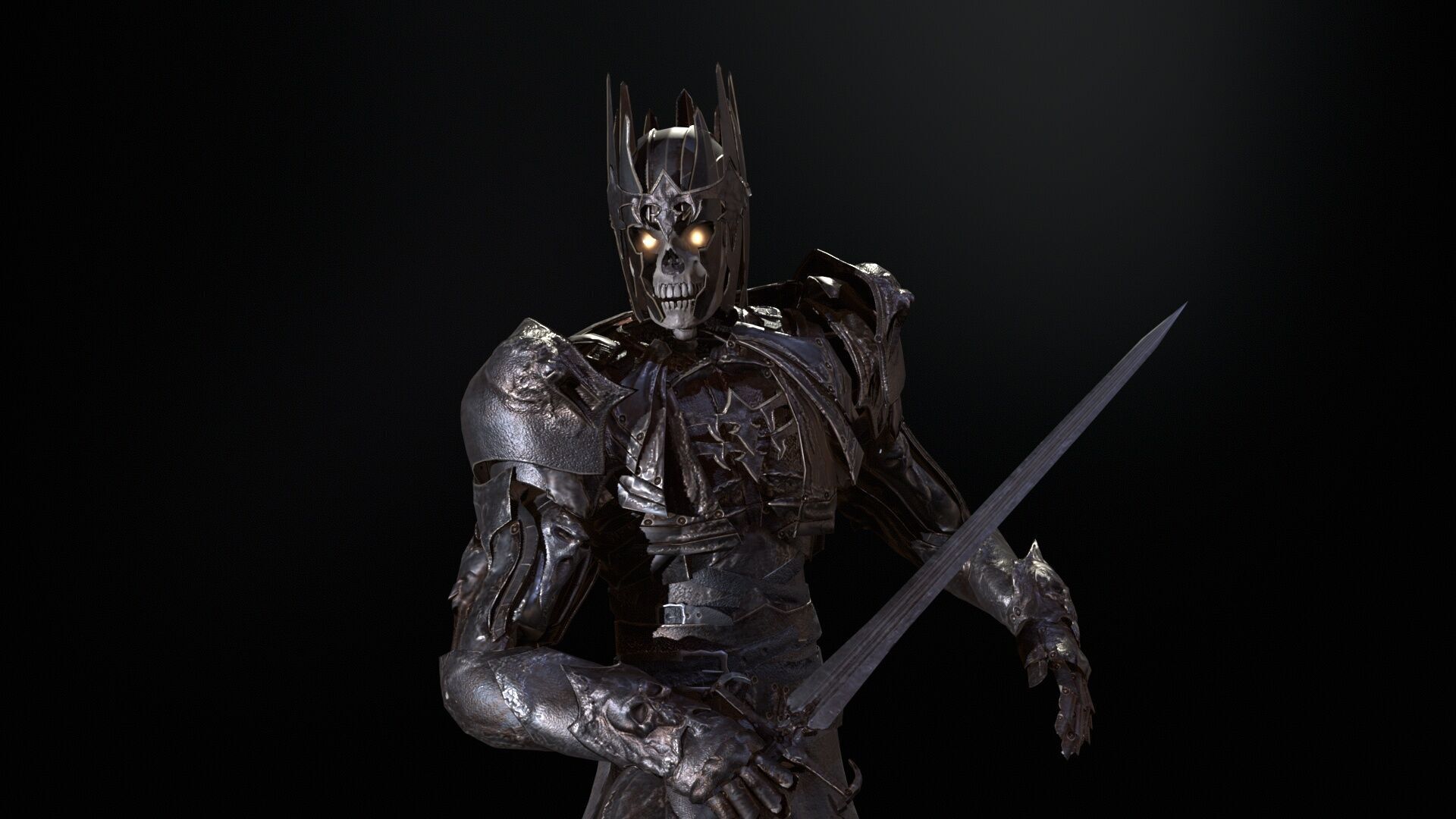 Skeleton8 Low-poly 3D model_19