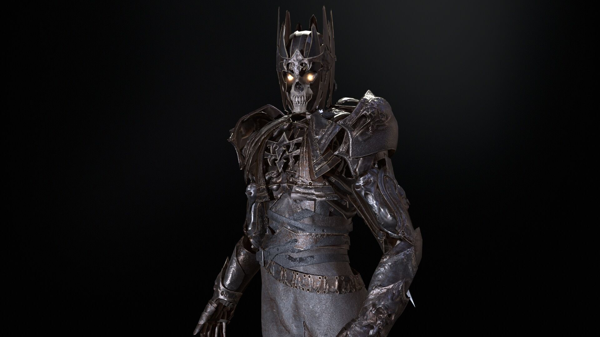 Skeleton8 Low-poly 3D model_18