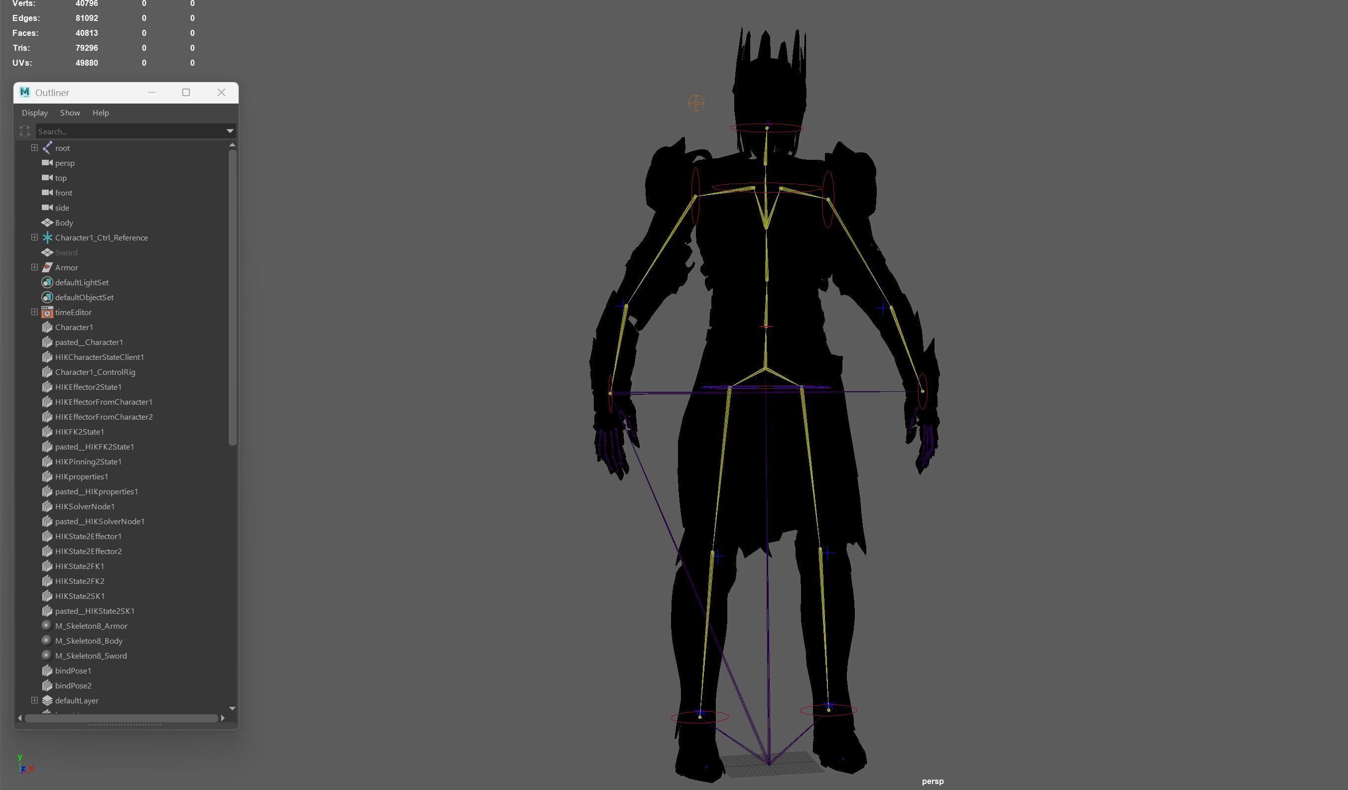 Skeleton8 Low-poly 3D model_38