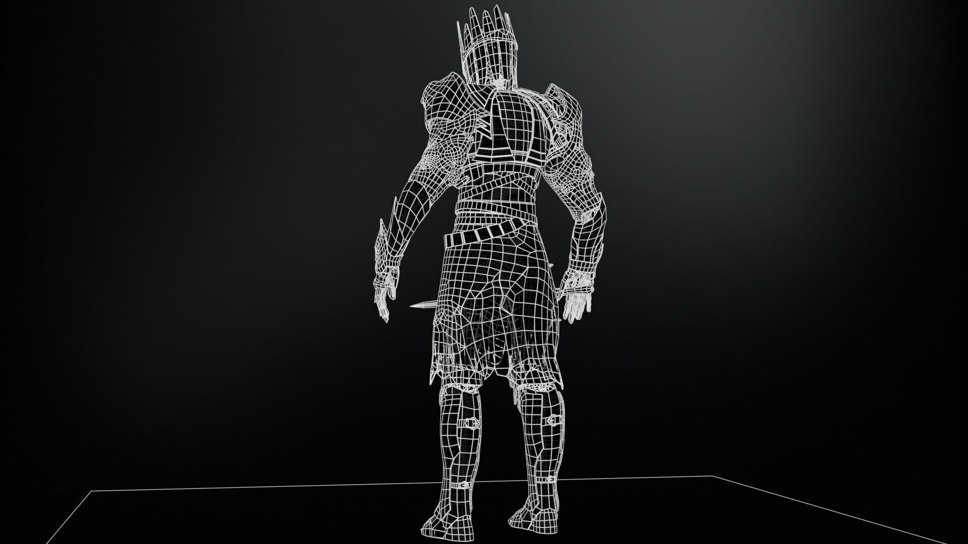 Skeleton8 Low-poly 3D model_17