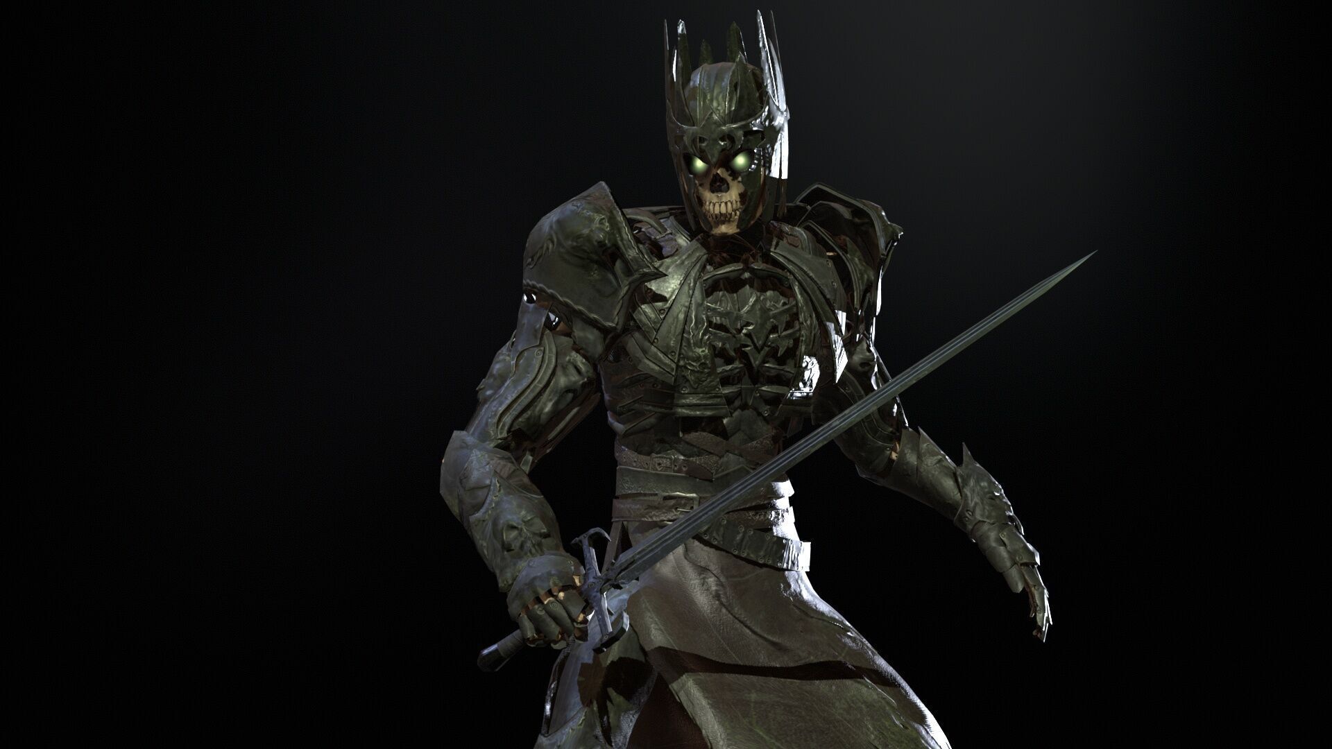 Skeleton8 Low-poly 3D model_13