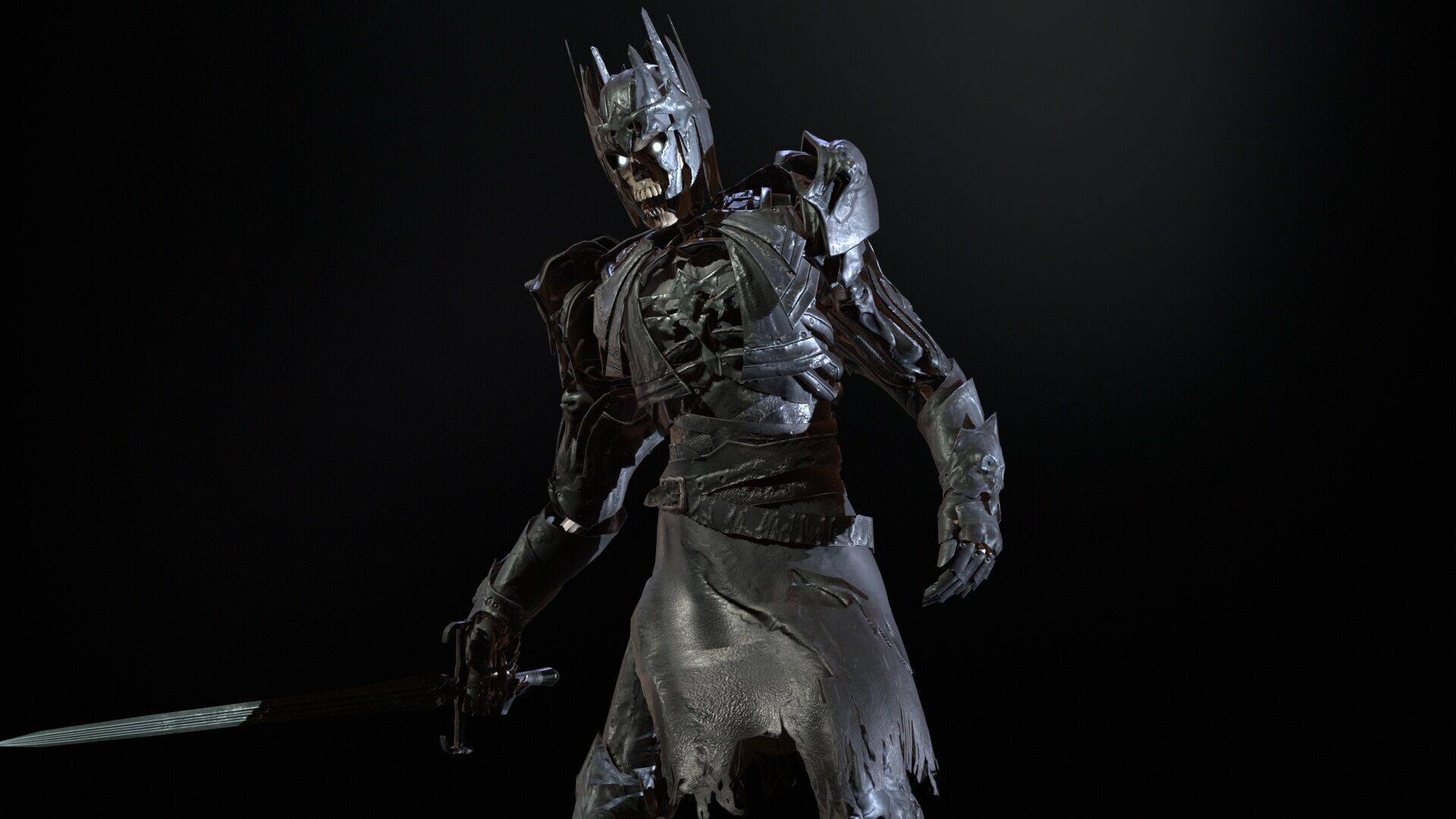 Skeleton8 Low-poly 3D model_7