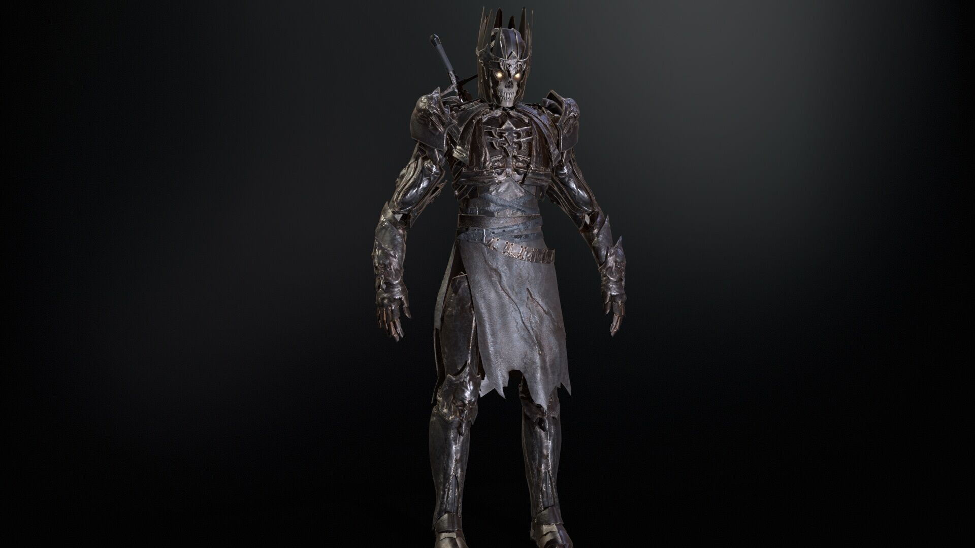 Skeleton8 Low-poly 3D model_24