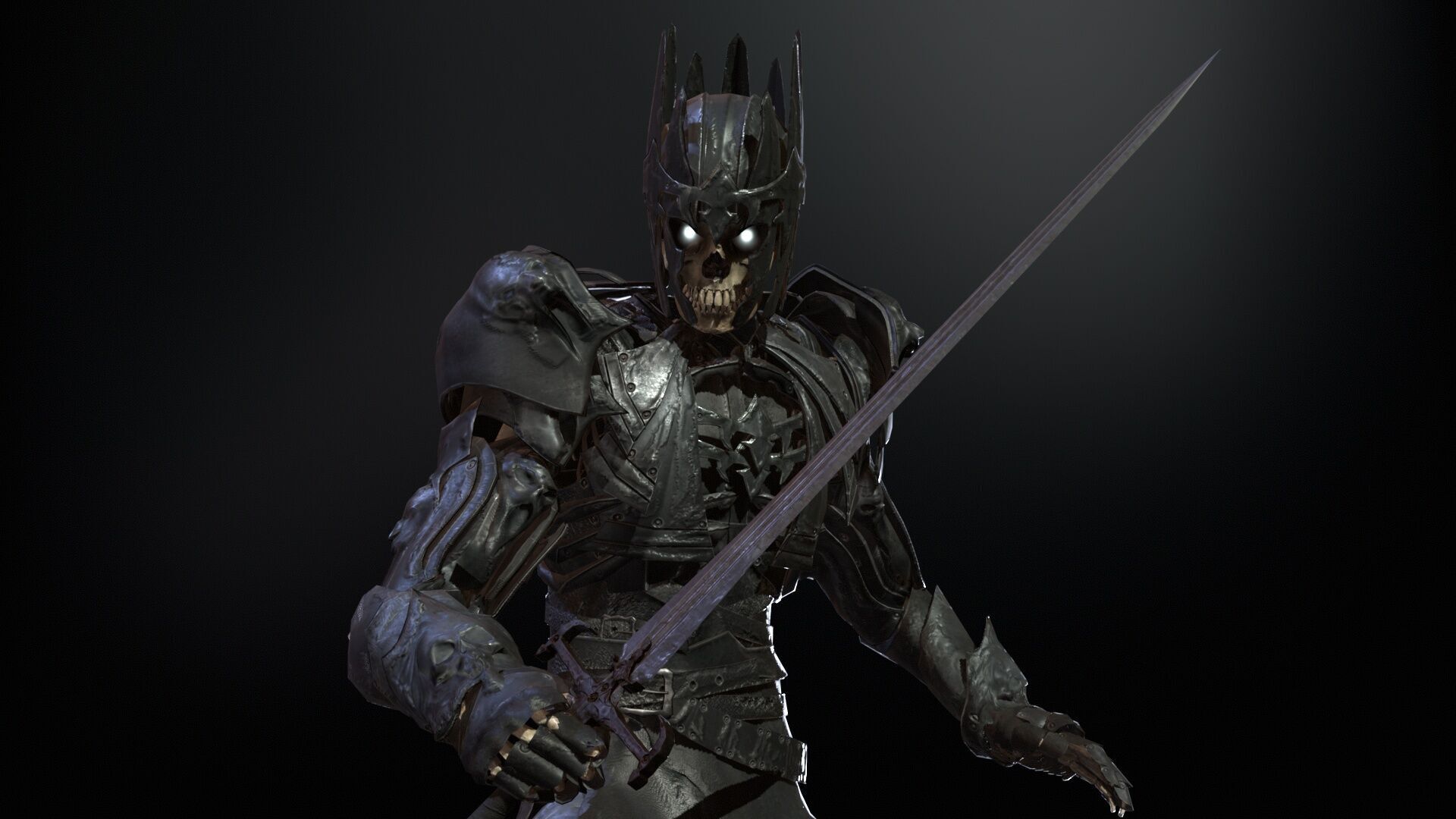 Skeleton8 Low-poly 3D model_27