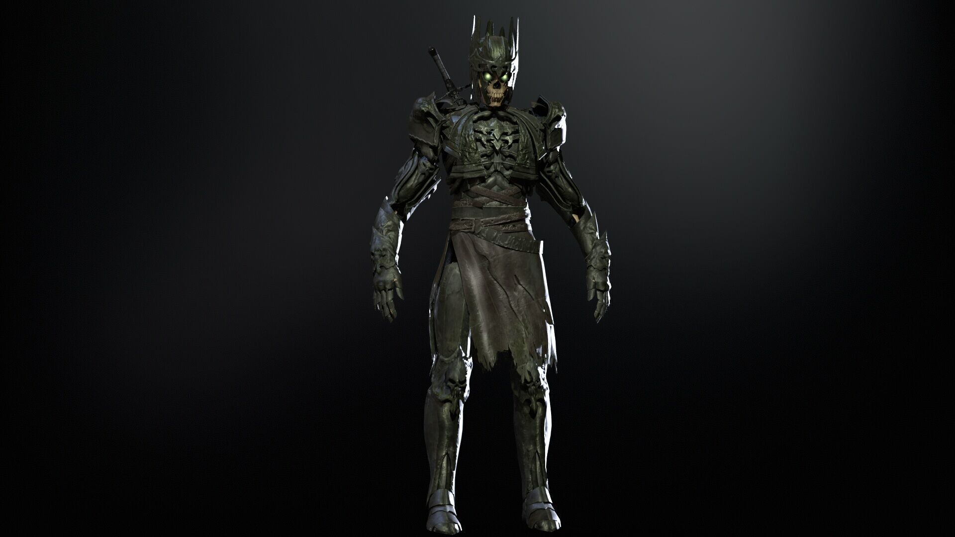 Skeleton8 Low-poly 3D model_22