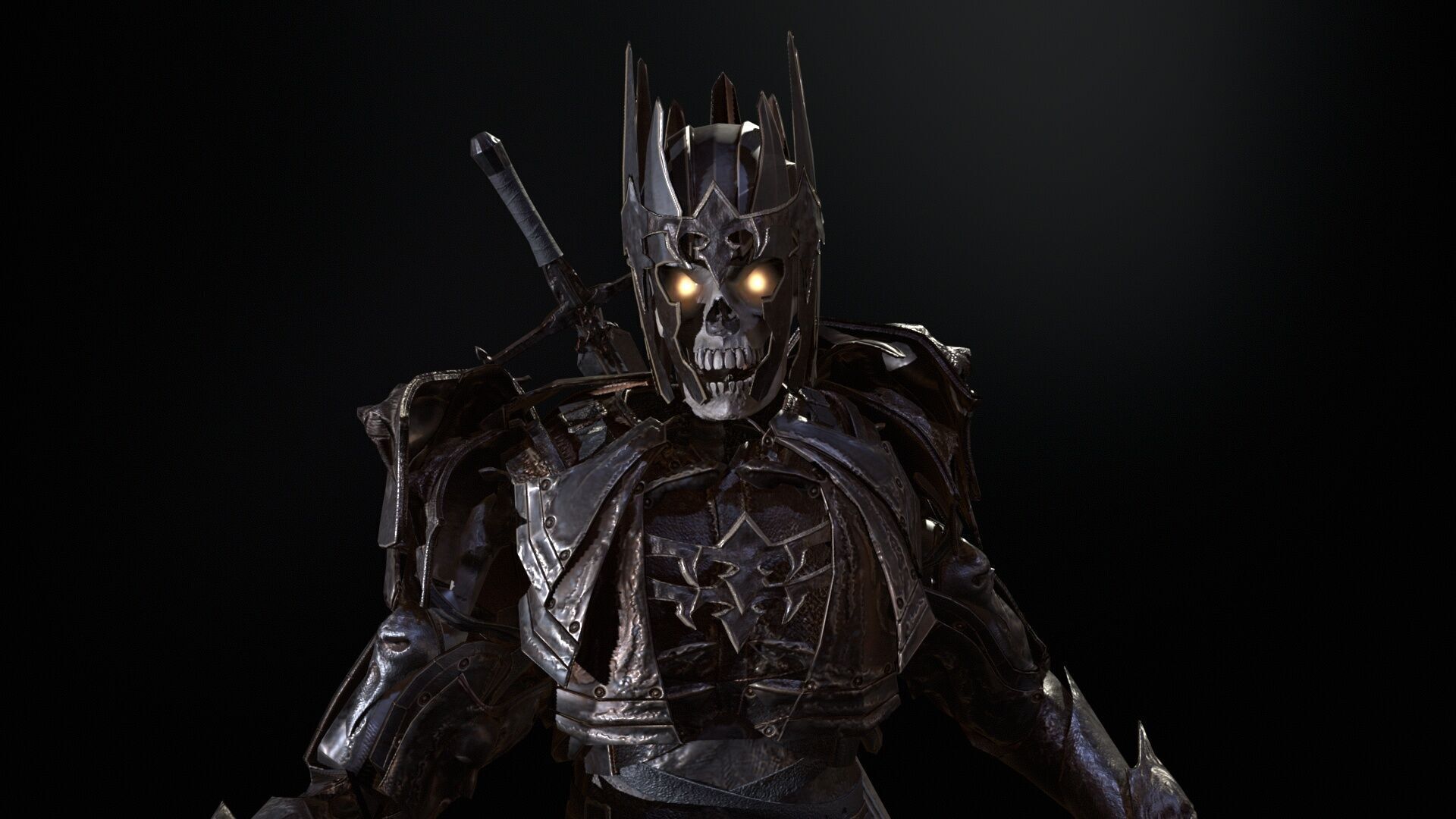 Skeleton8 Low-poly 3D model_16