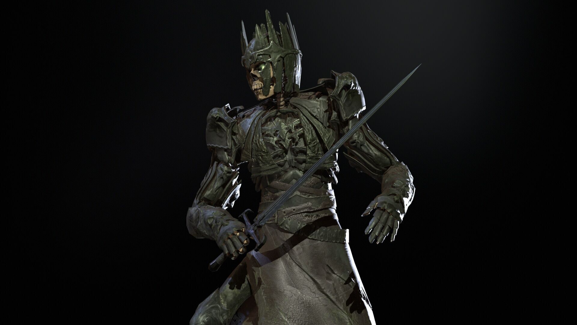 Skeleton8 Low-poly 3D model_12