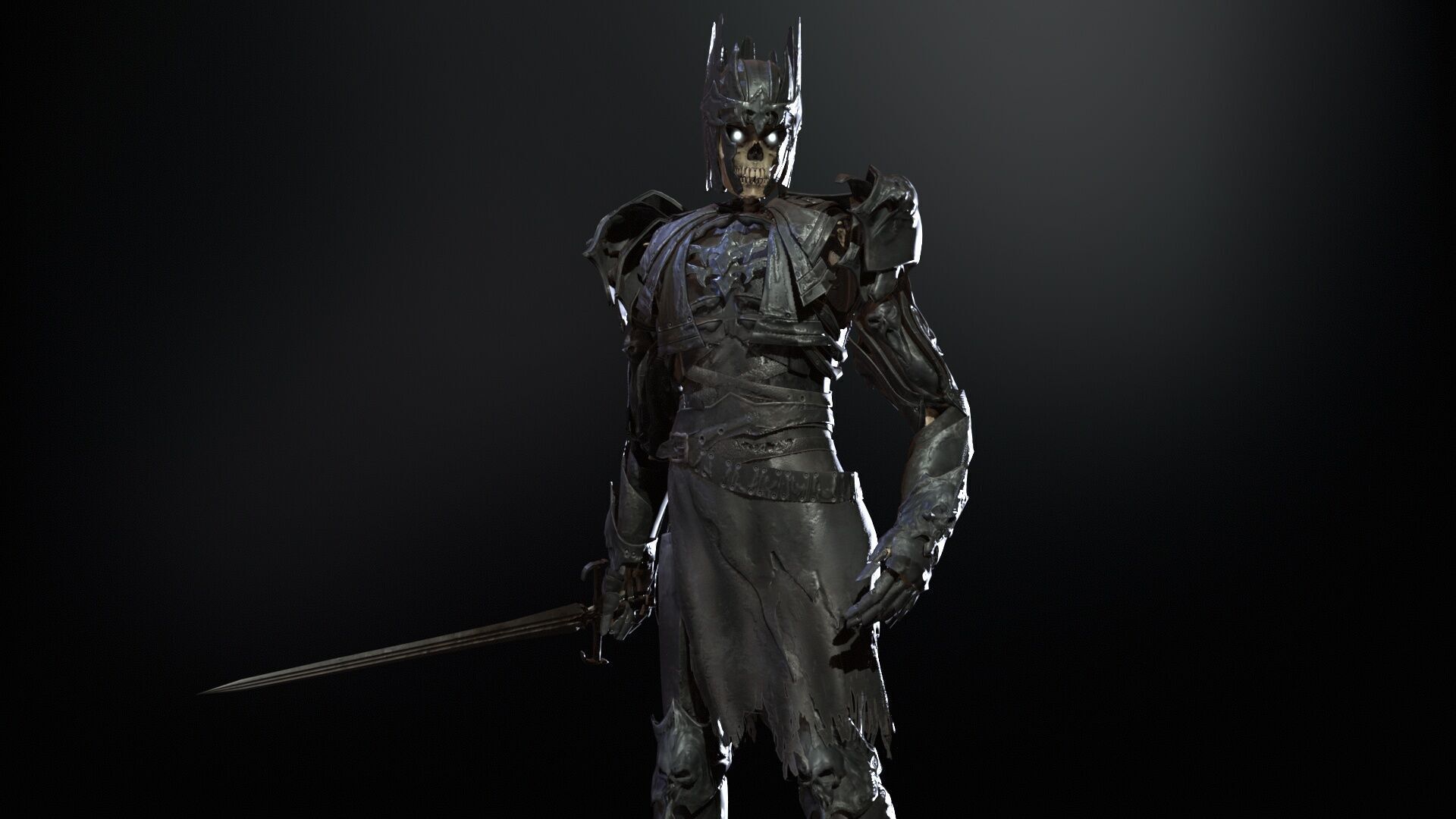 Skeleton8 Low-poly 3D model_28