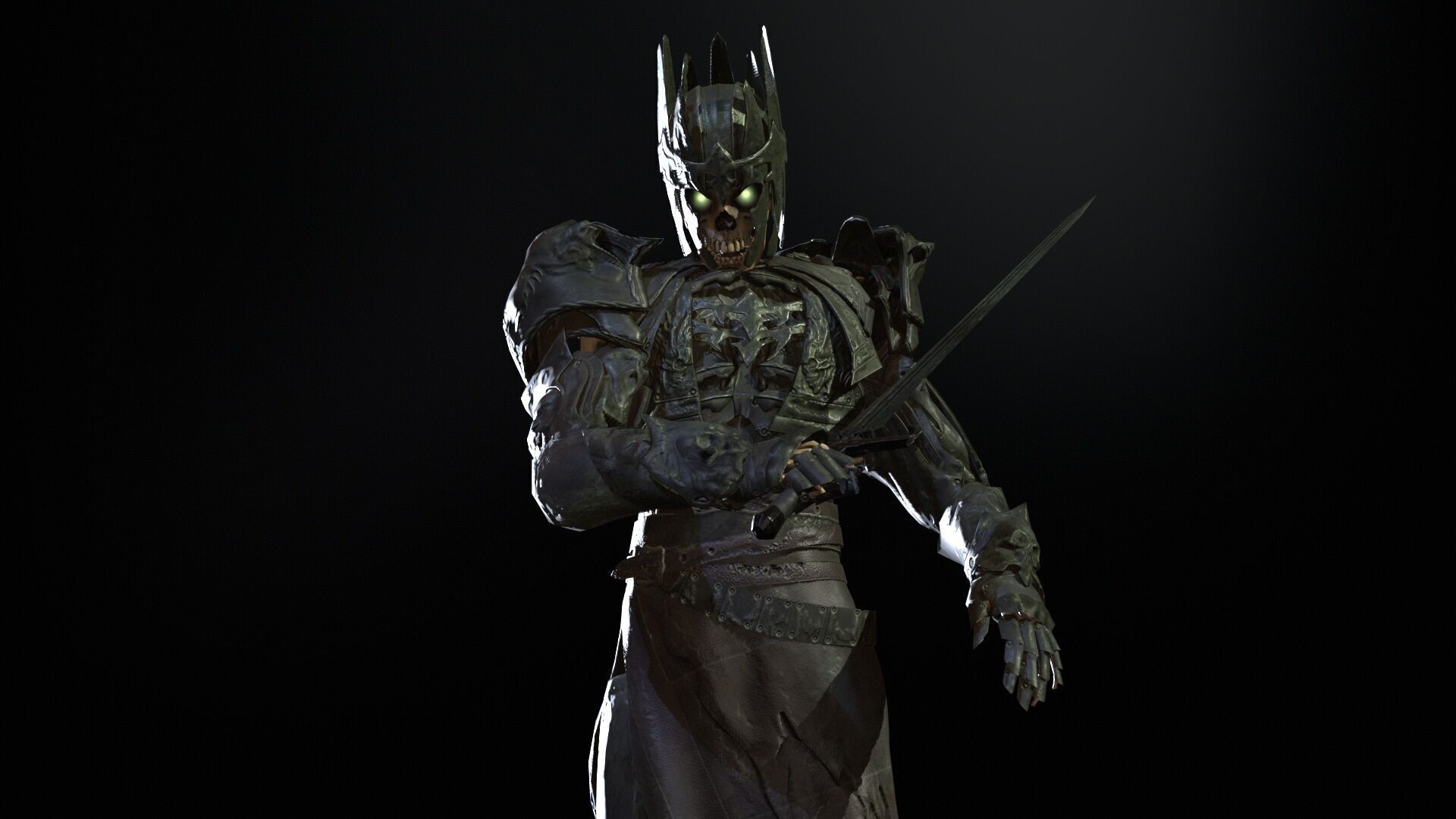 Skeleton8 Low-poly 3D model_14