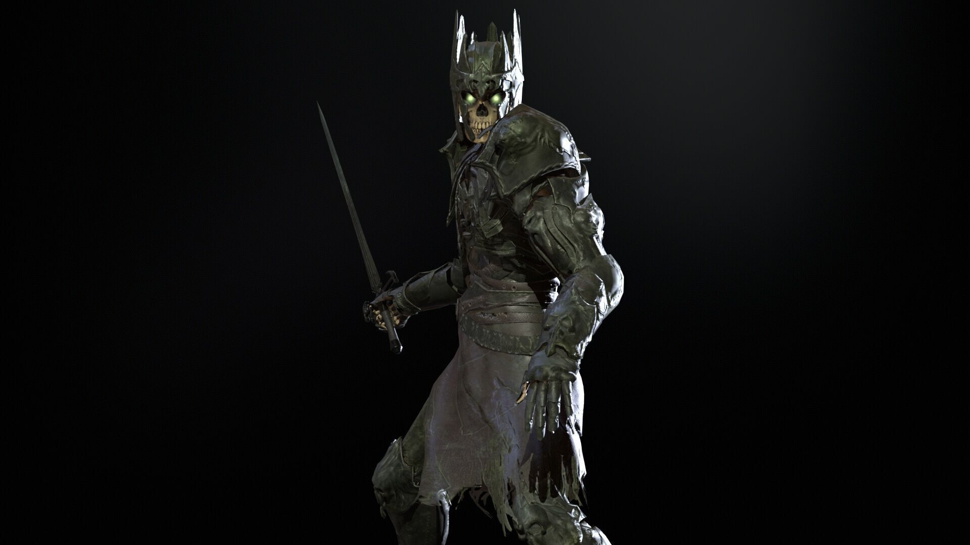 Skeleton8 Low-poly 3D model_15