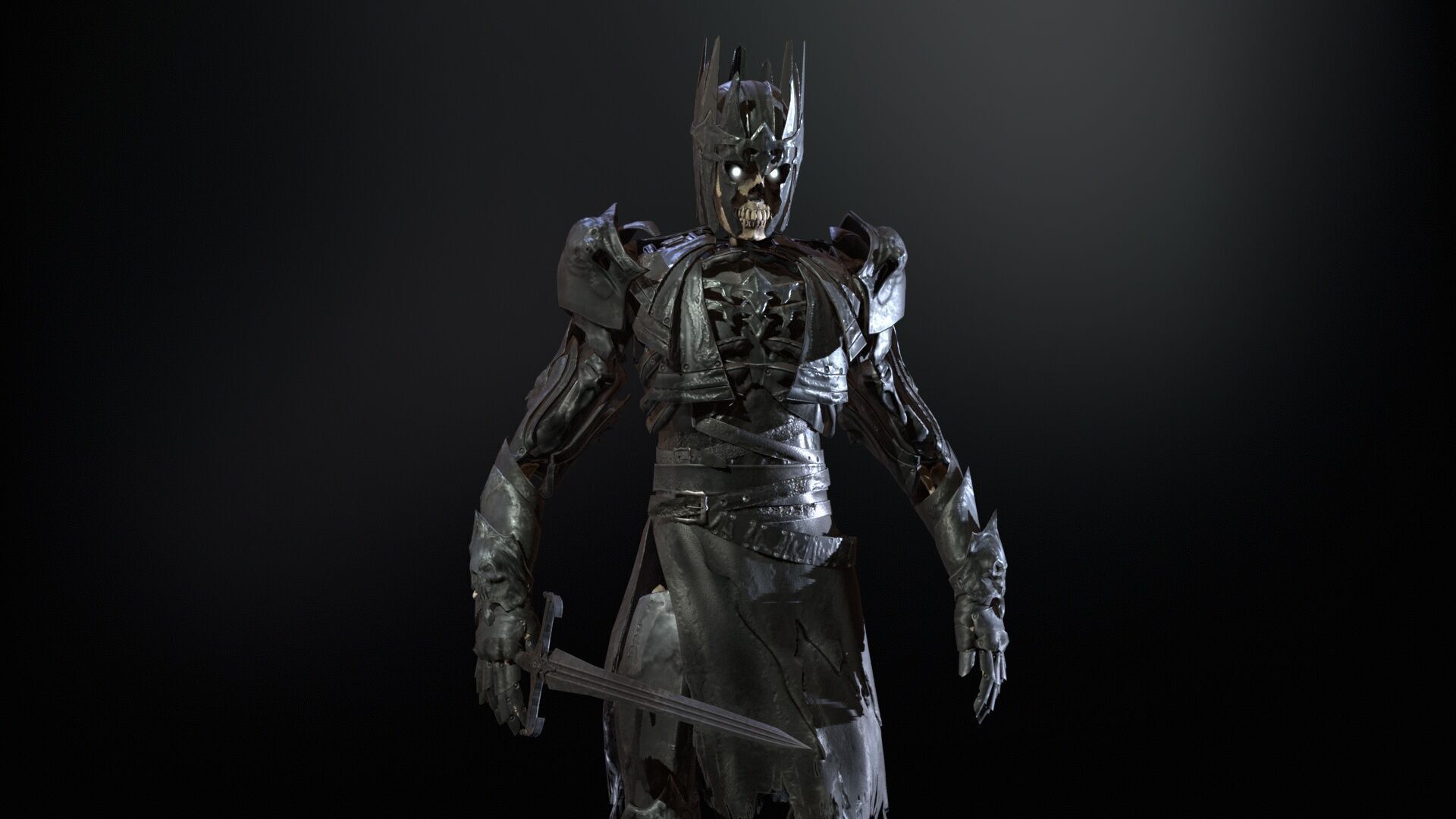 Skeleton8 Low-poly 3D model_20