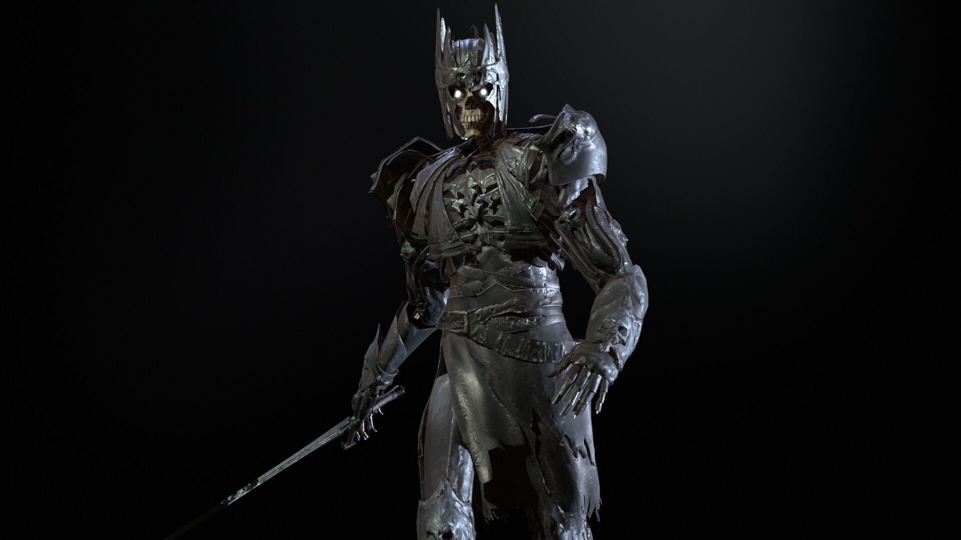 Skeleton8 Low-poly 3D model_8