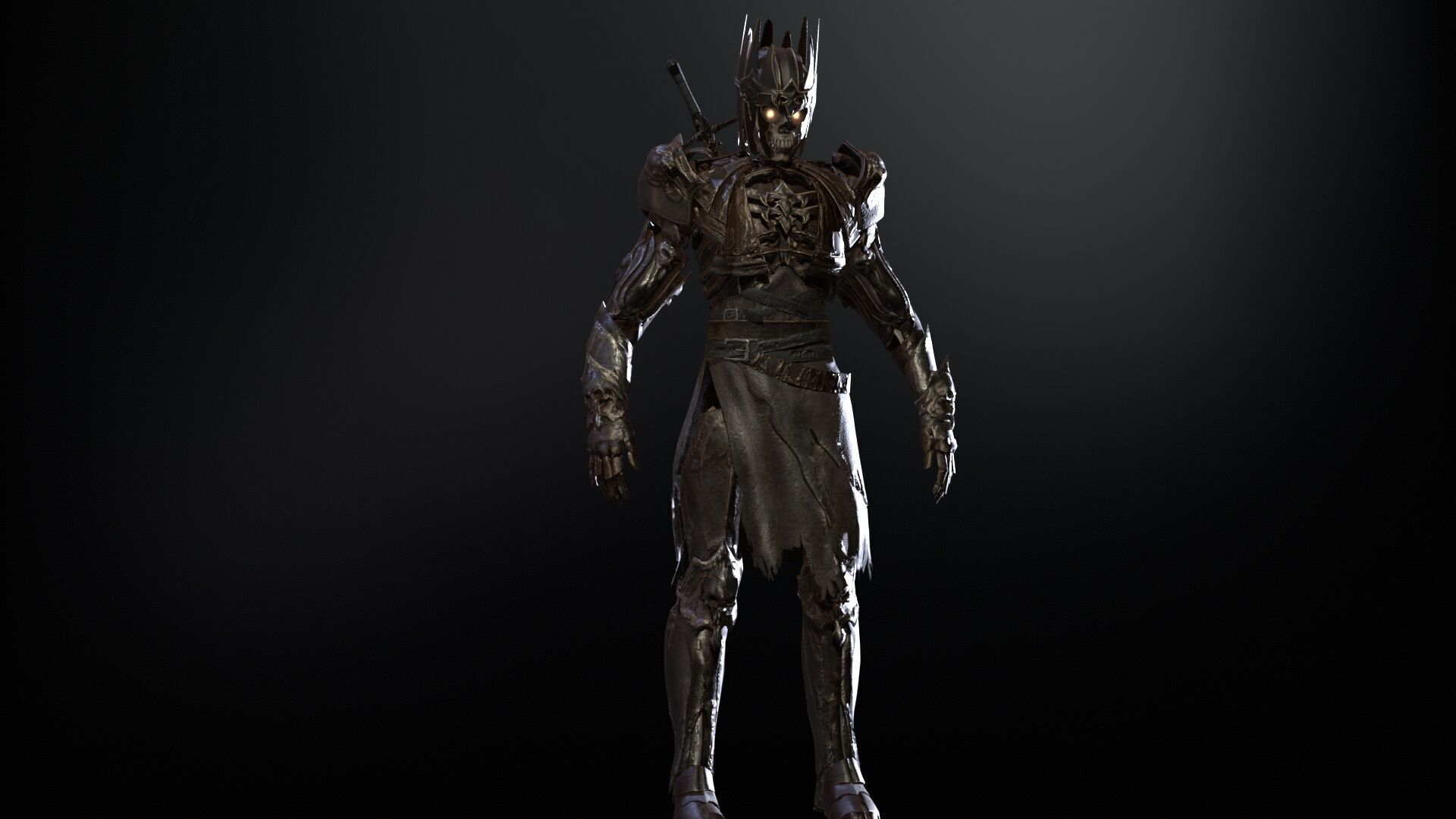 Skeleton8 Low-poly 3D model_25