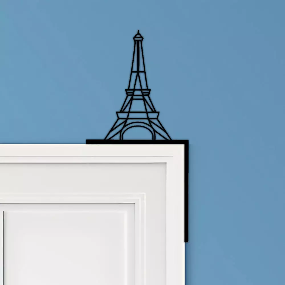 Eiffel Tower Door Corner Decor 3D print model