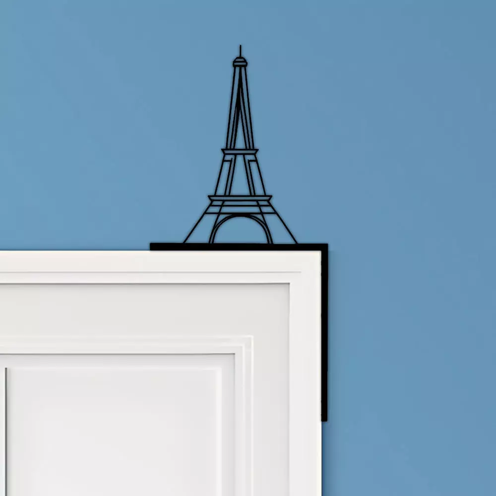 Eiffel Tower Door Corner Decor 3D print model