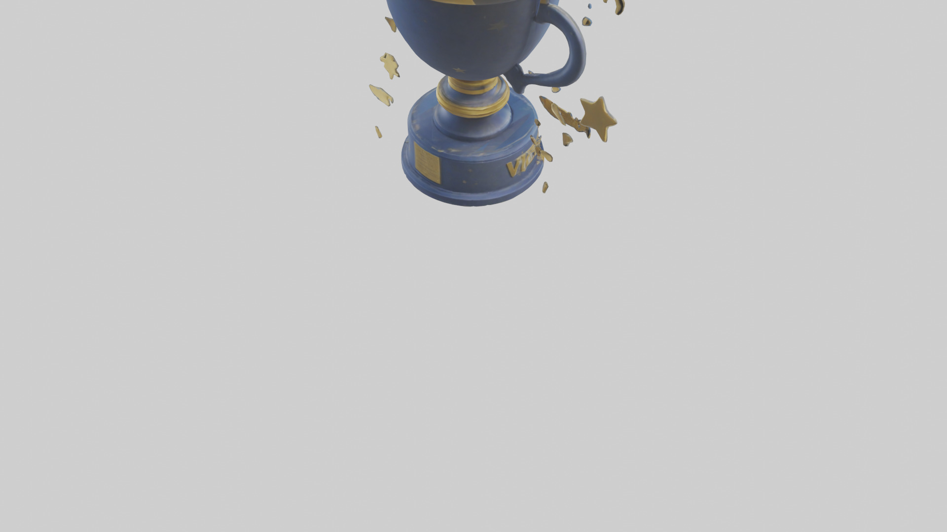 Cartoon Victory Trophy model 3D model_4