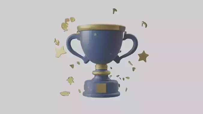 Cartoon Victory Trophy model