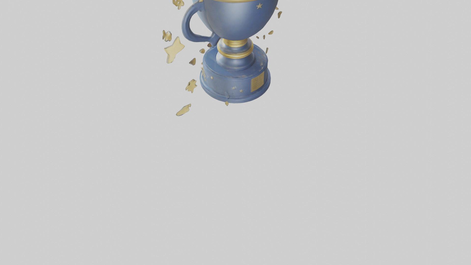 Cartoon Victory Trophy model 3D model_3