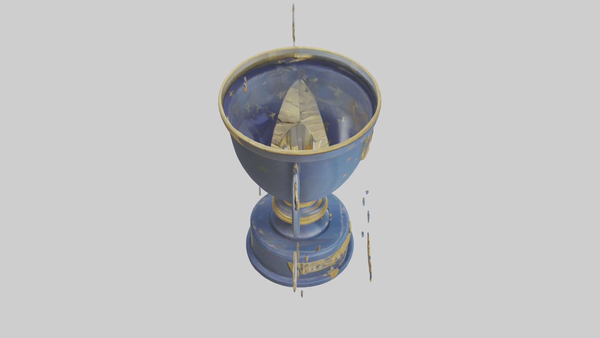 Cartoon Victory Trophy model 3D model_18