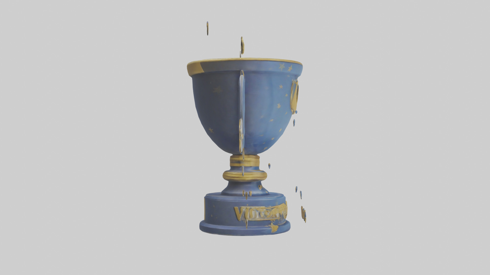 Cartoon Victory Trophy model 3D model_13