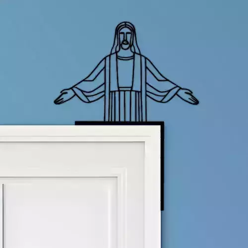Christ The Reedeemer Door Corner Decor